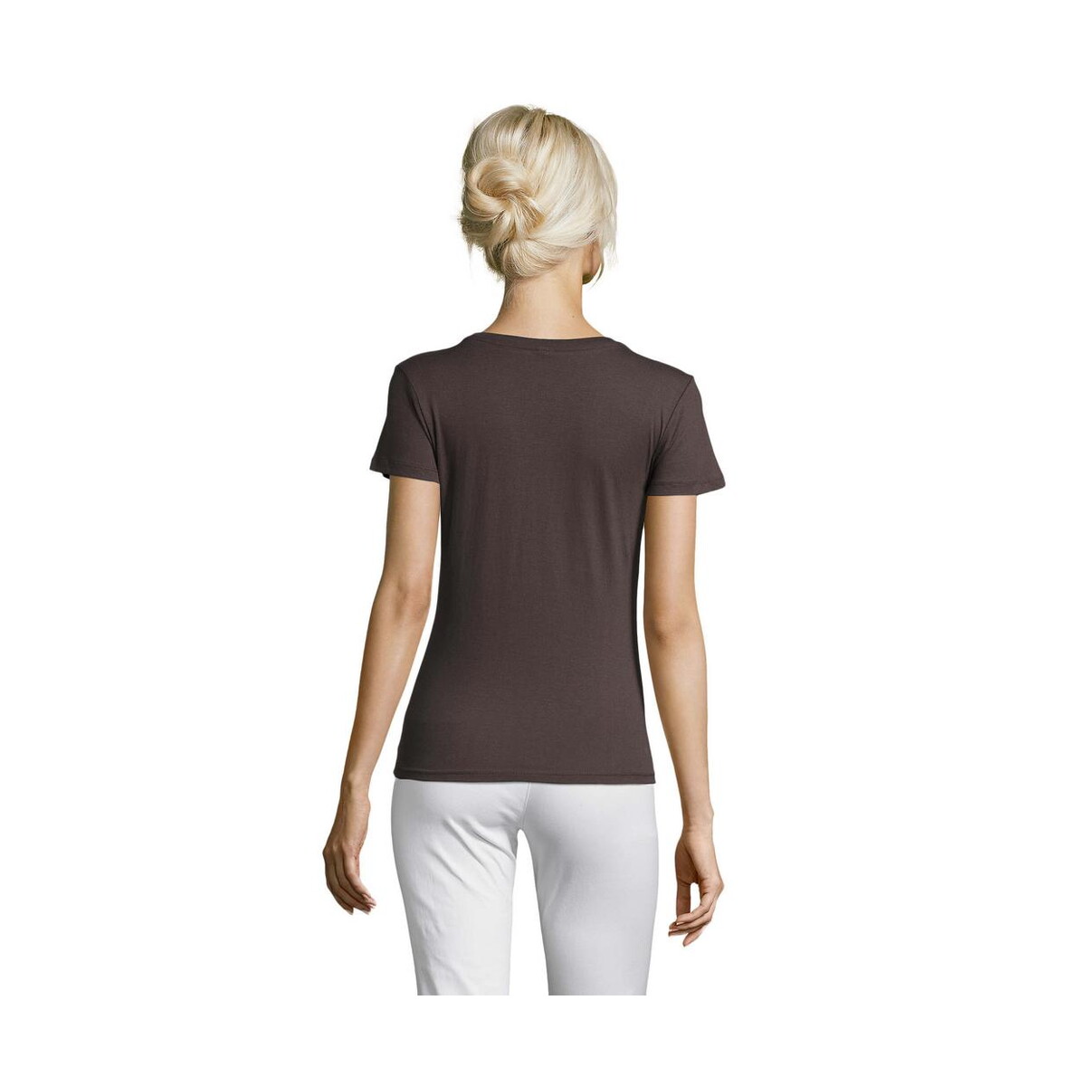 Koszulki z logo – regent damski t-shirt 150g regent women s01825-dg-back REGENT Damski T-Shirt 150g REGENT WOMEN s01825-dg-back