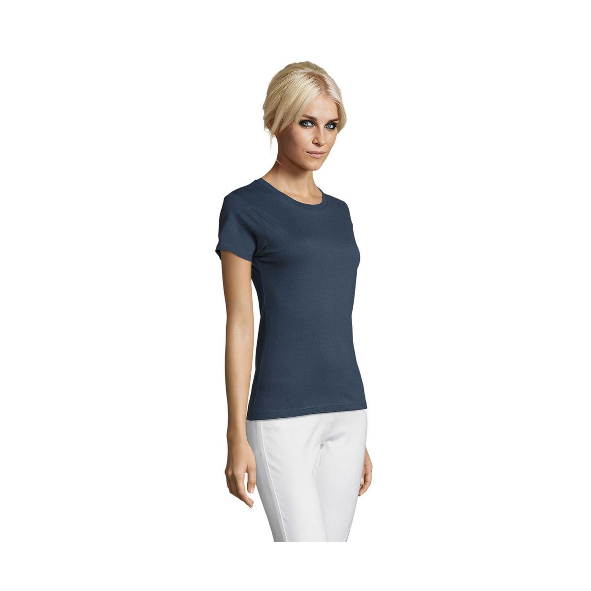 Koszulki z logo – regent damski t-shirt 150g regent women s01825-dm-side REGENT Damski T-Shirt 150g REGENT WOMEN s01825-dm-side