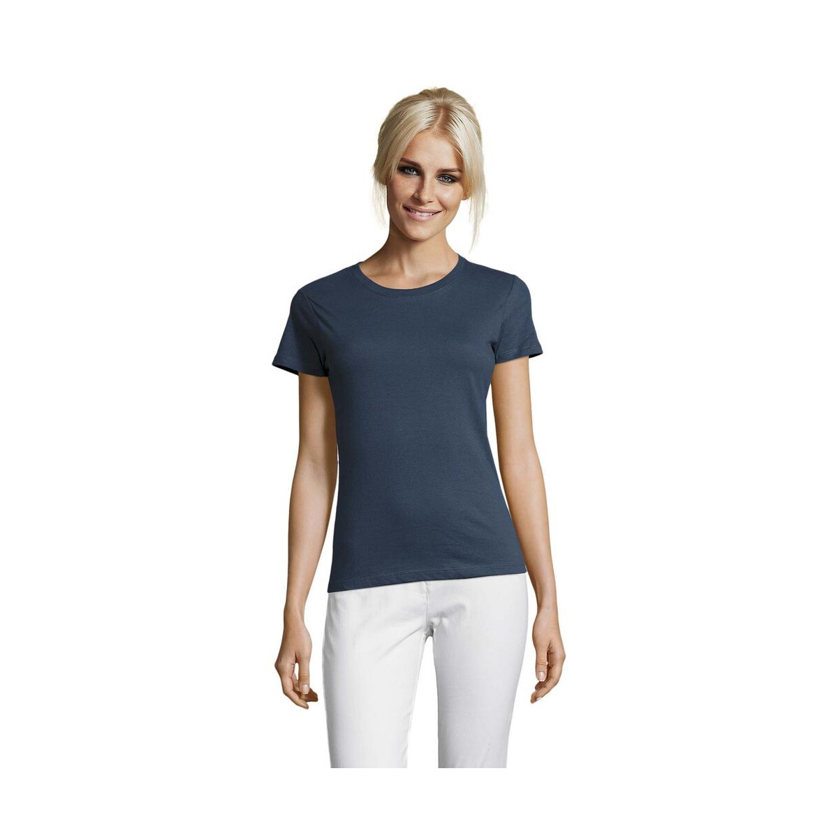 Koszulki z logo – regent damski t-shirt 150g regent women s01825-dm REGENT Damski T-Shirt 150g REGENT WOMEN s01825-dm