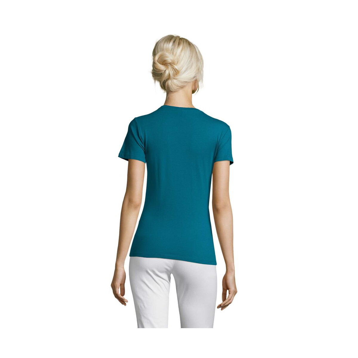 Koszulki z logo – regent damski t-shirt 150g regent women s01825-du-back REGENT Damski T-Shirt 150g REGENT WOMEN s01825-du-back