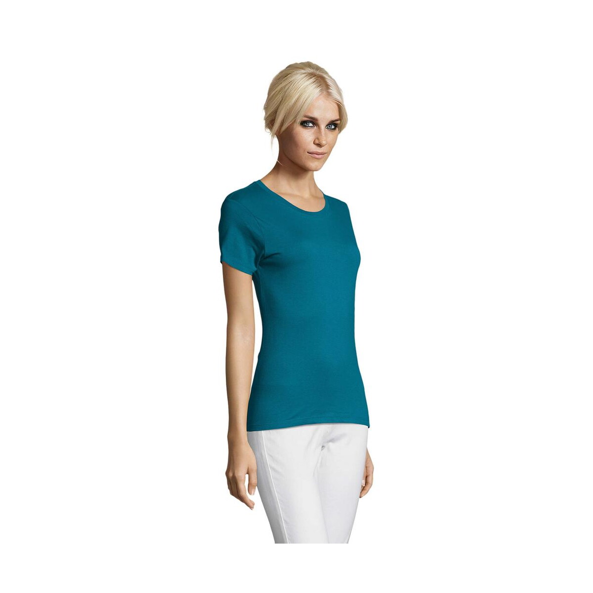 Koszulki z logo – regent damski t-shirt 150g regent women s01825-du-side REGENT Damski T-Shirt 150g REGENT WOMEN s01825-du-side
