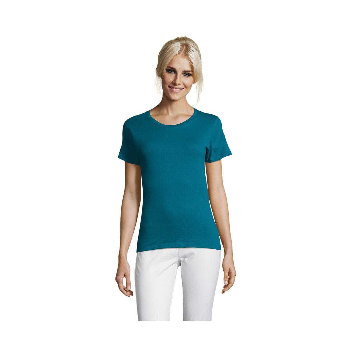 Koszulki z logo – regent damski t-shirt 150g regent women s01825-du REGENT Damski T-Shirt 150g REGENT WOMEN s01825-du