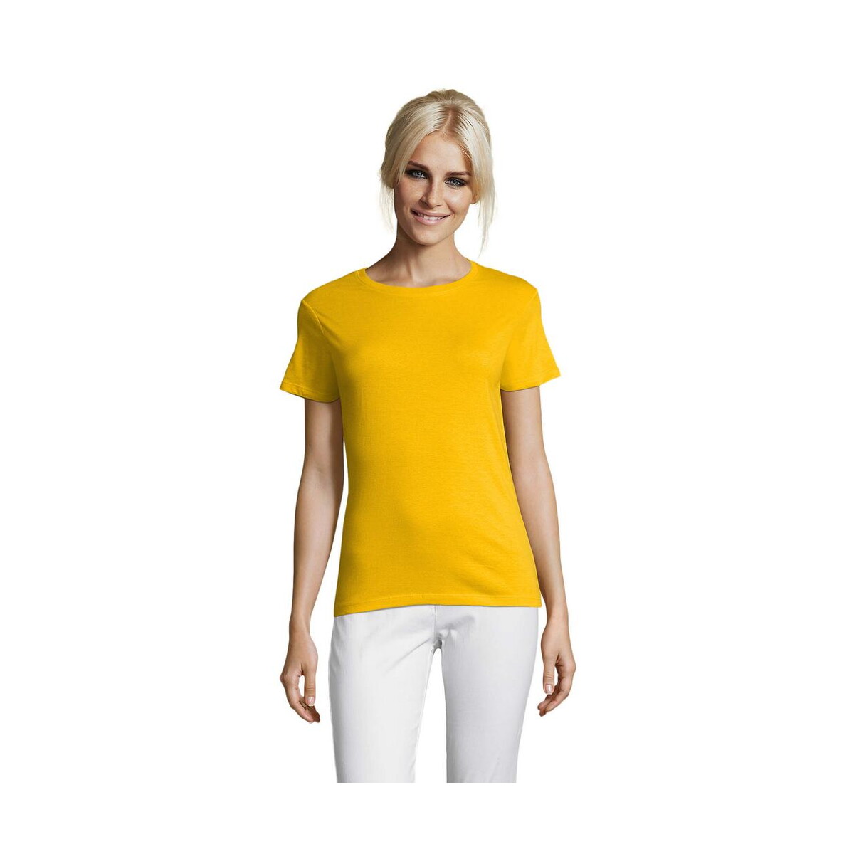 Koszulki z logo – regent damski t-shirt 150g regent women s01825-go REGENT Damski T-Shirt 150g REGENT WOMEN s01825-go