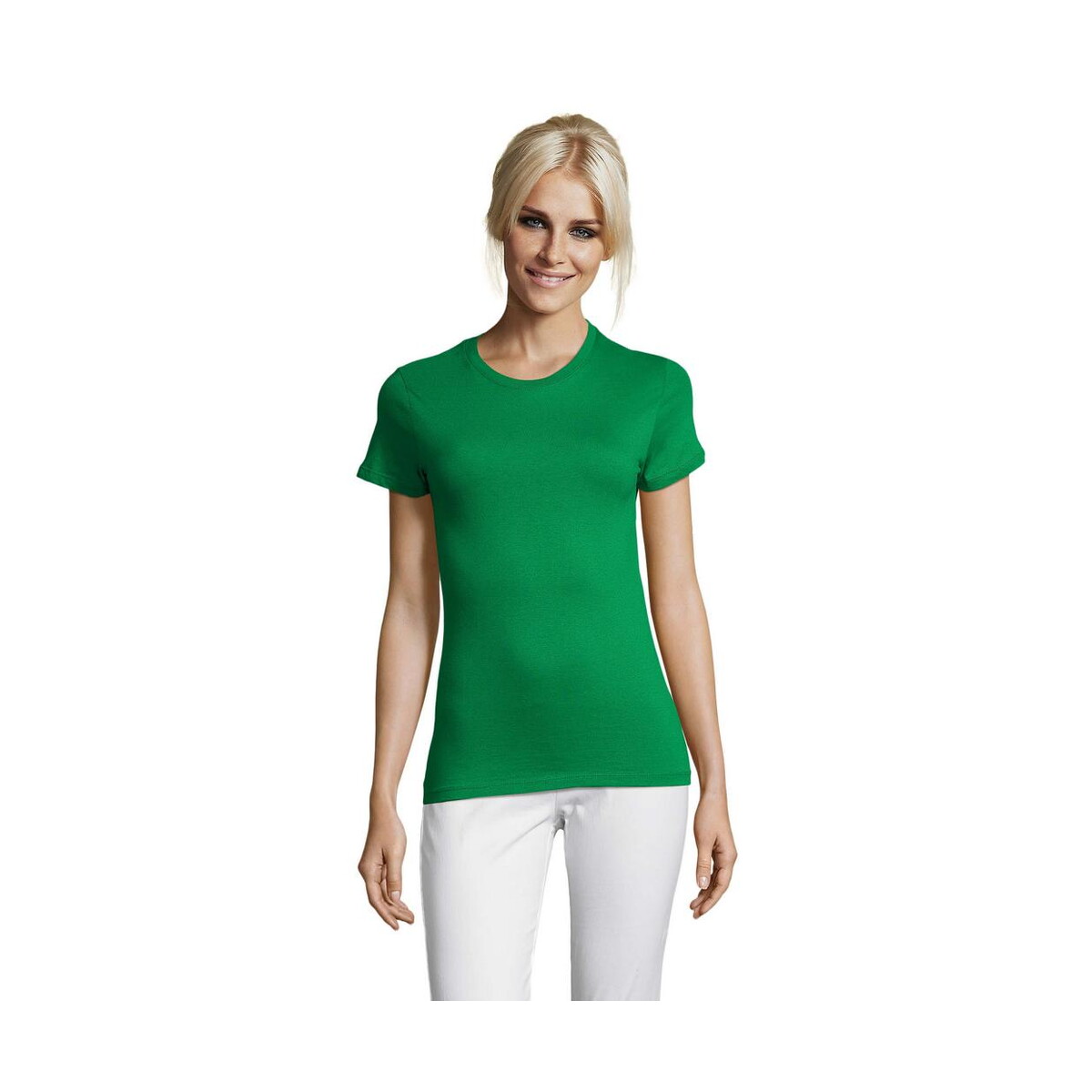 Koszulki z logo – regent damski t-shirt 150g regent women s01825-kg REGENT Damski T-Shirt 150g REGENT WOMEN s01825-kg