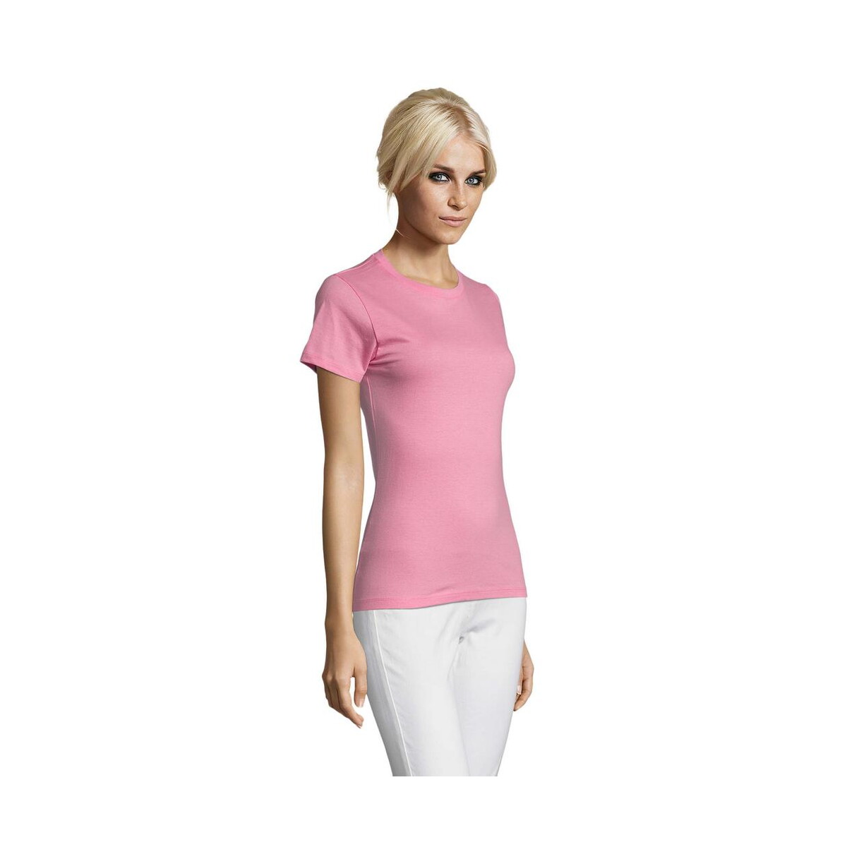 Koszulki z logo – regent damski t-shirt 150g regent women s01825-op-side REGENT Damski T-Shirt 150g REGENT WOMEN s01825-op-side