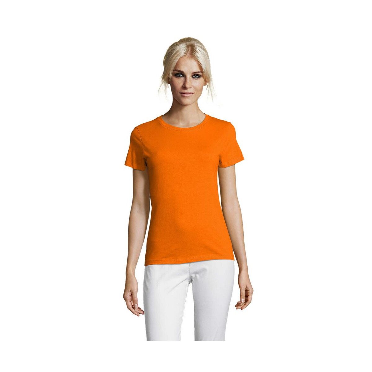 Koszulki z logo – regent damski t-shirt 150g regent women s01825-or REGENT Damski T-Shirt 150g REGENT WOMEN s01825-or
