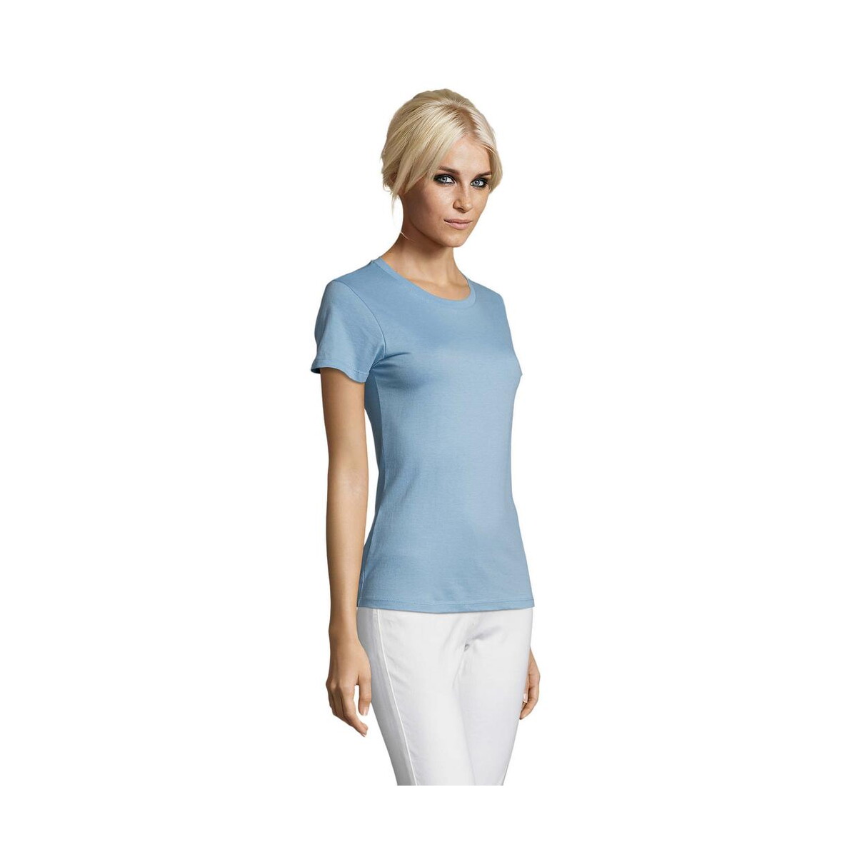 Koszulki z logo – regent damski t-shirt 150g regent women s01825-sk-side REGENT Damski T-Shirt 150g REGENT WOMEN s01825-sk-side