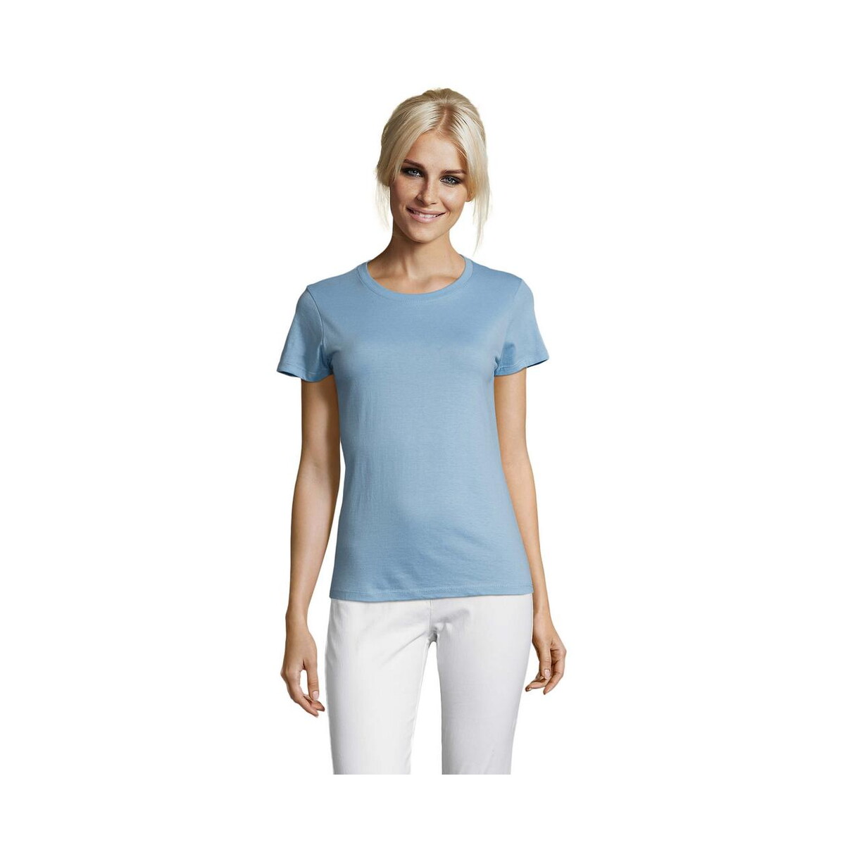 Koszulki z logo – regent damski t-shirt 150g regent women s01825-sk REGENT Damski T-Shirt 150g REGENT WOMEN s01825-sk