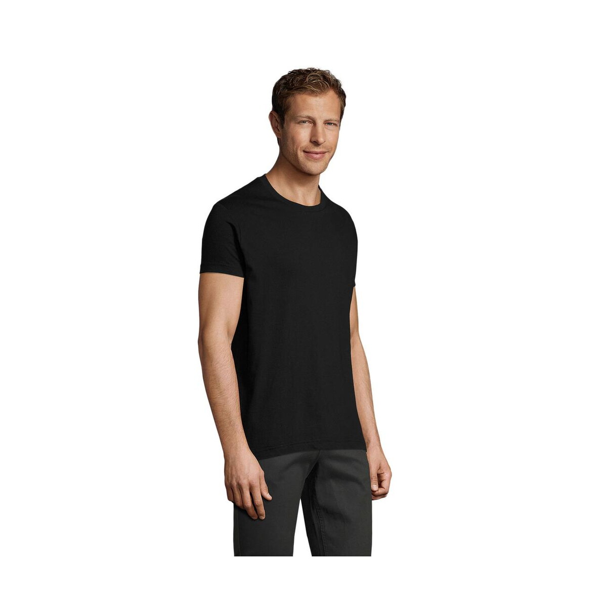 Koszulki z logo – regent fit męski 150g regent fit s00553-db-side REGENT FIT MĘSKI 150g REGENT FIT s00553-db-side