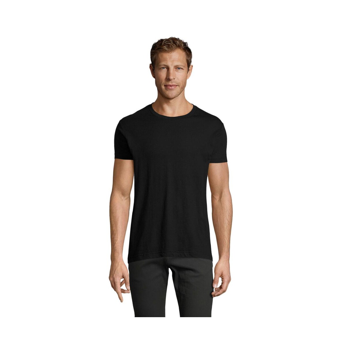 Koszulki z logo – regent fit męski 150g regent fit s00553-db REGENT FIT MĘSKI 150g REGENT FIT s00553-db