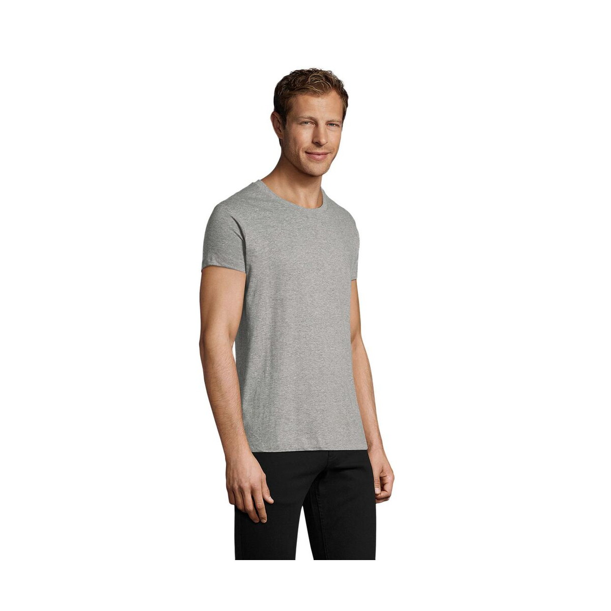Koszulki z logo – regent fit męski 150g regent fit s00553-gm-side REGENT FIT MĘSKI 150g REGENT FIT s00553-gm-side