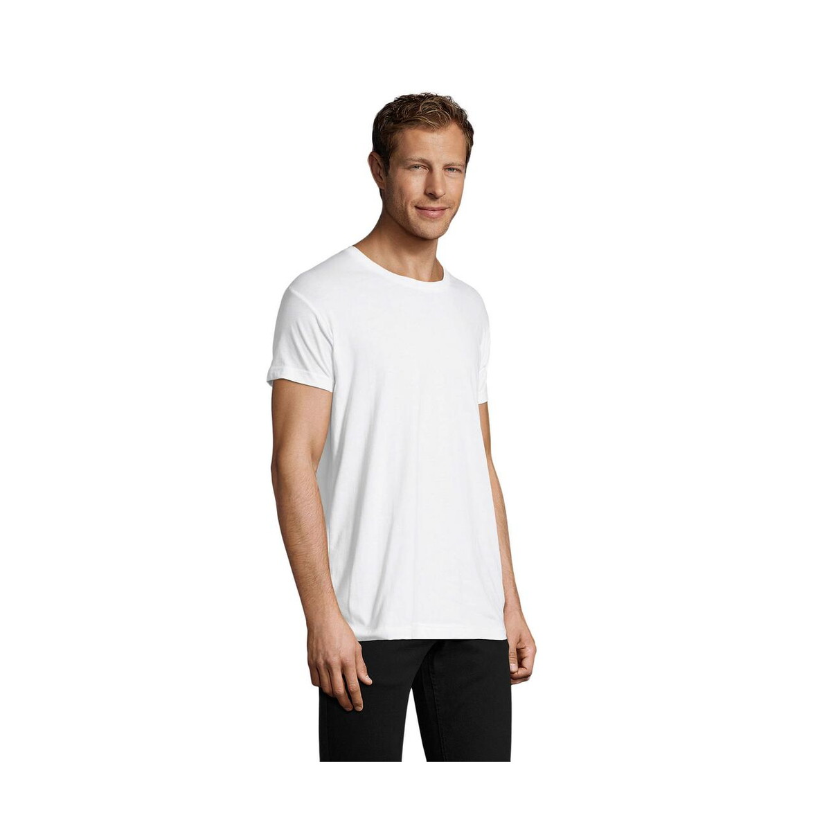 Koszulki z logo – regent fit męski 150g regent fit s00553-wh-side REGENT FIT MĘSKI 150g REGENT FIT s00553-wh-side
