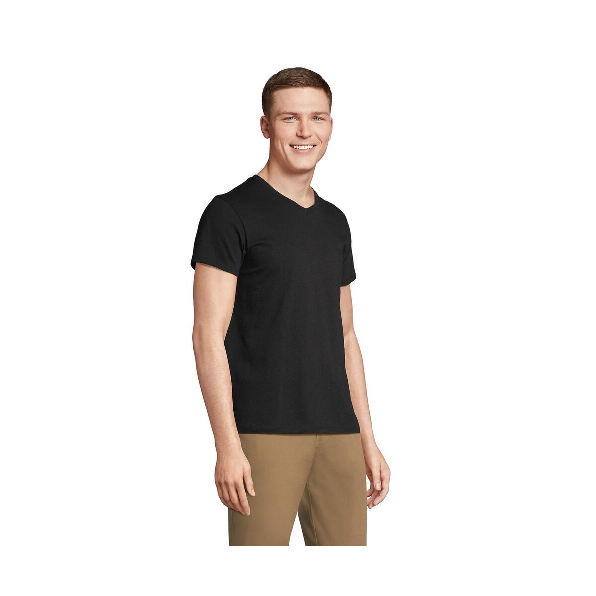 Koszulki z logo – regent v v-neck t-shirt regent v s04765-db-side REGENT V V-NECK T-SHIRT REGENT V s04765-db-side