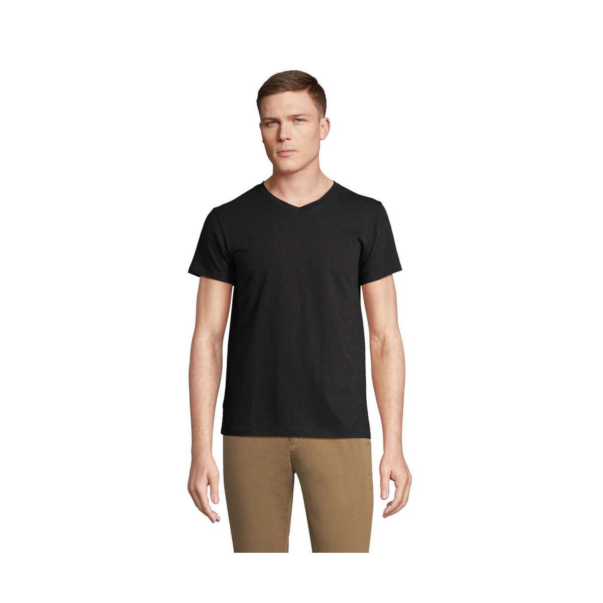 Koszulki z logo – regent v v-neck t-shirt regent v s04765-db REGENT V V-NECK T-SHIRT REGENT V s04765-db