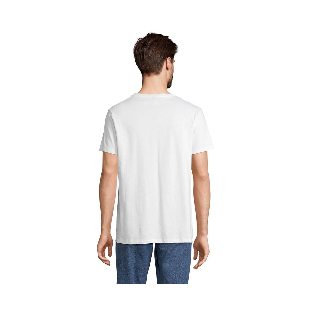 Koszulki z logo – regent v v-neck t-shirt regent v s04765-wh-back REGENT V V-NECK T-SHIRT REGENT V s04765-wh-back