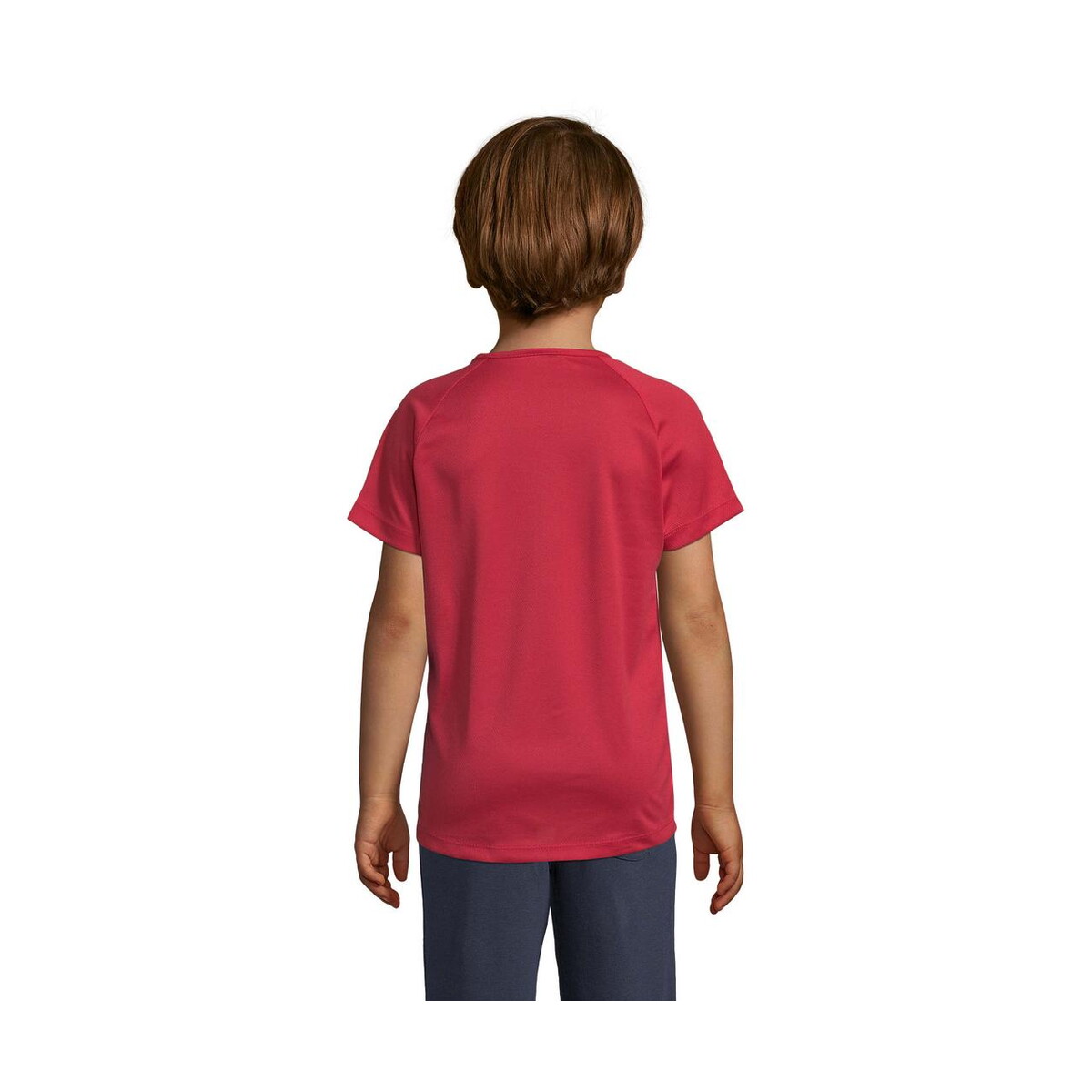 Koszulki z logo – sporty dziecięcy t-shirt sporty kids s01166-rd-back SPORTY Dziecięcy T-Shirt SPORTY KIDS s01166-rd-back