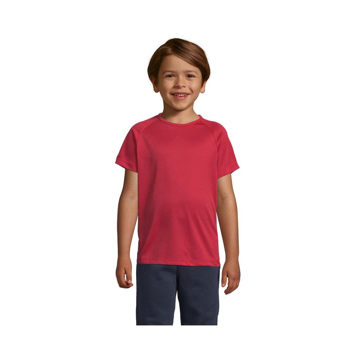 Koszulki z logo – sporty dziecięcy t-shirt sporty kids s01166-rd SPORTY Dziecięcy T-Shirt SPORTY KIDS s01166-rd