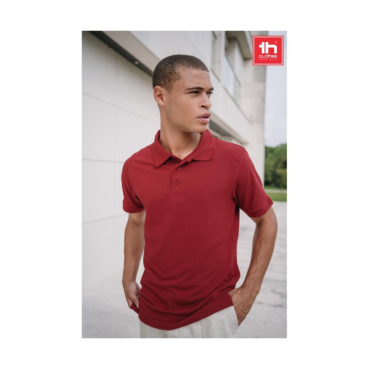 Koszulki z logo – thc berlin. męska koszulka polo z krótkim rękawem 30176_set THC BERLIN. Męska koszulka polo z krótkim rękawem 30176_set