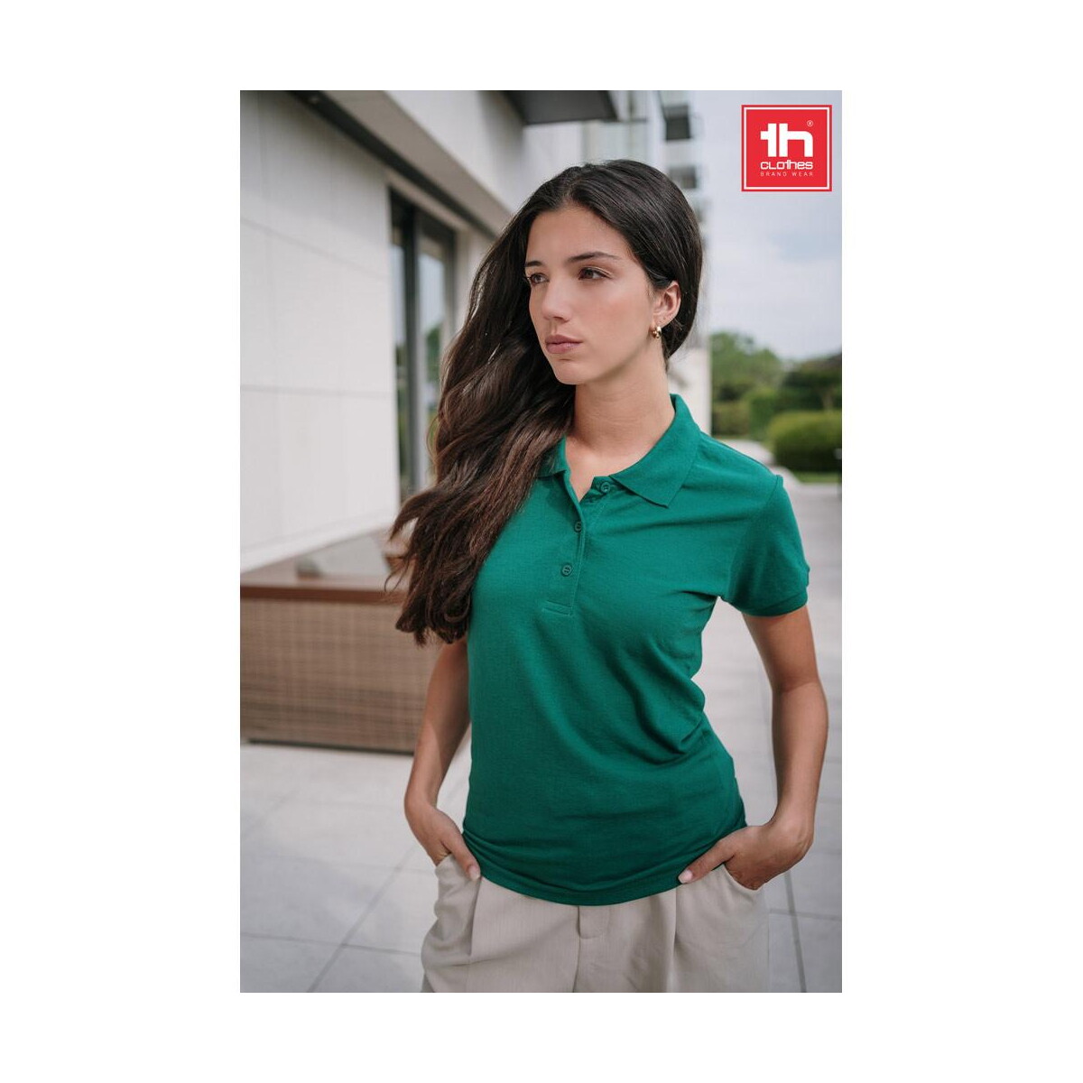 Koszulki z logo – thc berlin women. damska koszulka polo 30264_set THC BERLIN WOMEN. Damska koszulka polo 30264_set