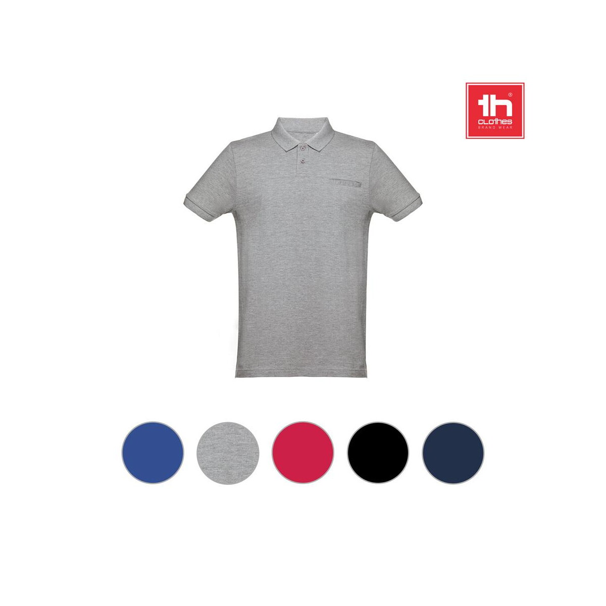 Koszulki z logo – thc dhaka. męski polo t-shirt 30208_set THC DHAKA. Męski polo t-shirt 30208_set