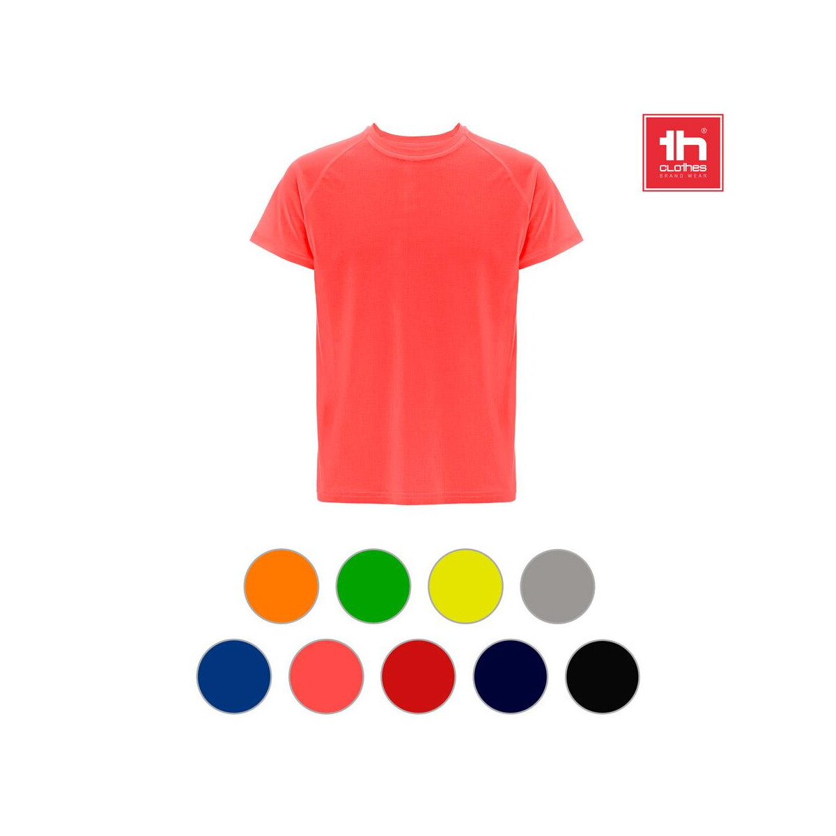 Koszulki z logo – thc move. t-shirt techniczny z krótkim rękawem wykonany z poliestru 30273_a THC MOVE. T-shirt techniczny z krótkim rękawem wykonany z poliestru 30273_a