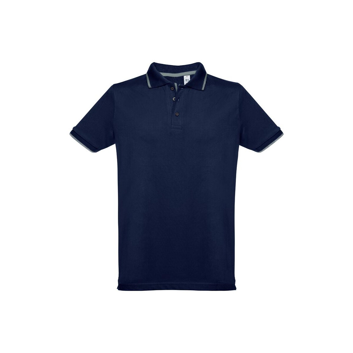 Koszulki z logo – thc rome. męska dwukolorowa bawełniana koszulka polo 30137_104-a THC ROME. Męska dwukolorowa bawełniana koszulka polo 30137_104-a