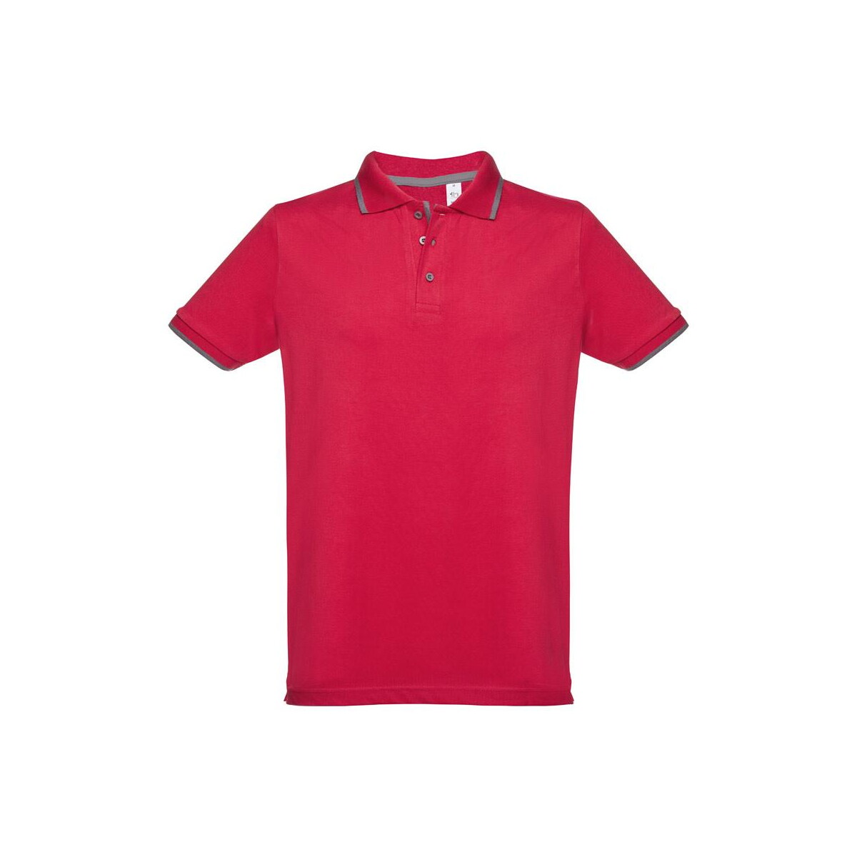 Koszulki z logo – thc rome. męska dwukolorowa bawełniana koszulka polo 30137_105-a THC ROME. Męska dwukolorowa bawełniana koszulka polo 30137_105-a
