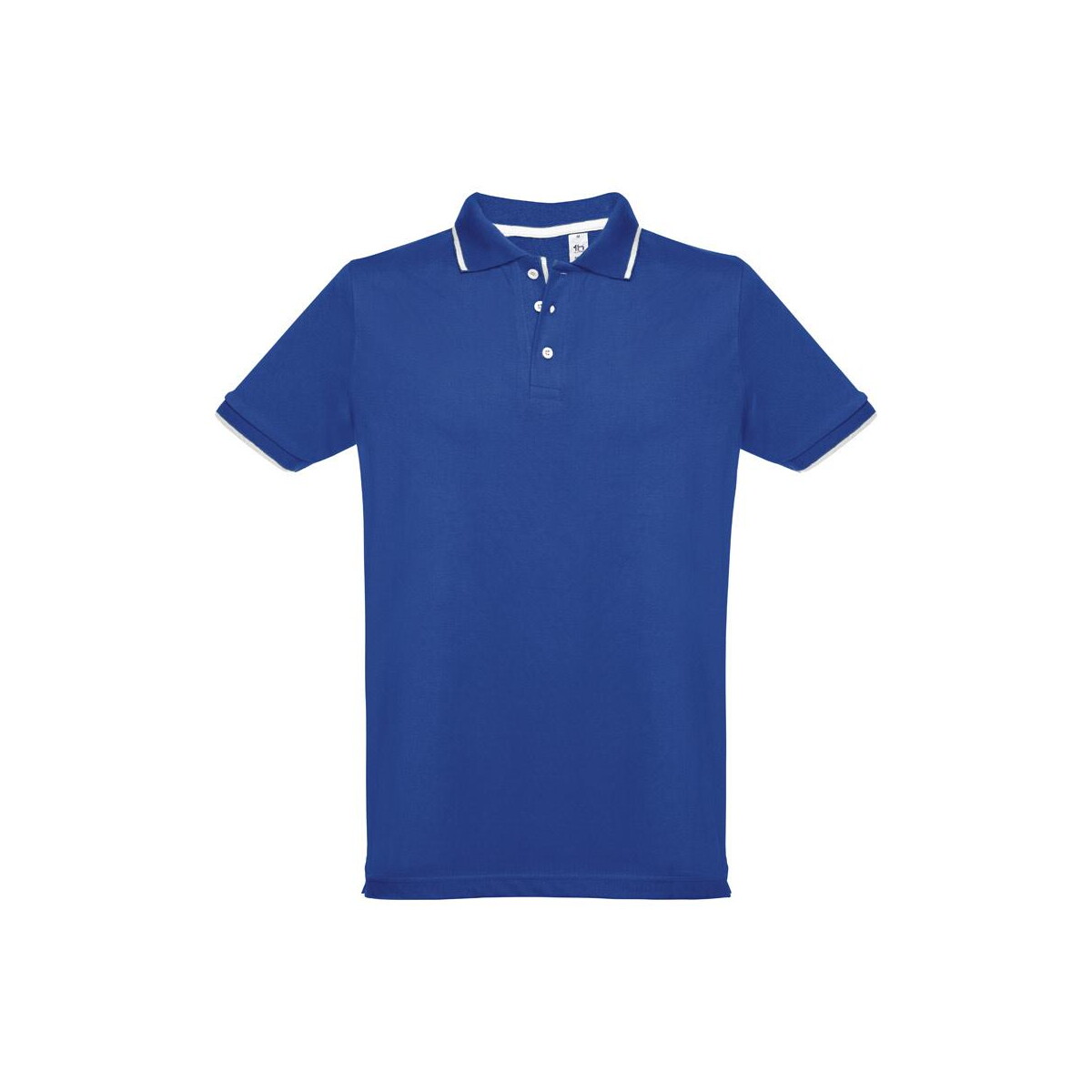 Koszulki z logo – thc rome. męska dwukolorowa bawełniana koszulka polo 30137_114-a THC ROME. Męska dwukolorowa bawełniana koszulka polo 30137_114-a