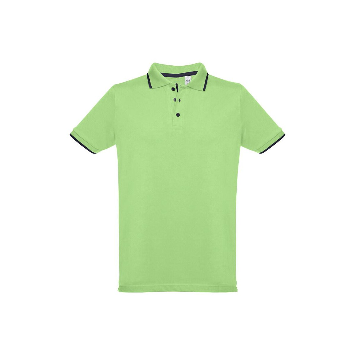 Koszulki z logo – thc rome. męska dwukolorowa bawełniana koszulka polo 30137_119-a THC ROME. Męska dwukolorowa bawełniana koszulka polo 30137_119-a