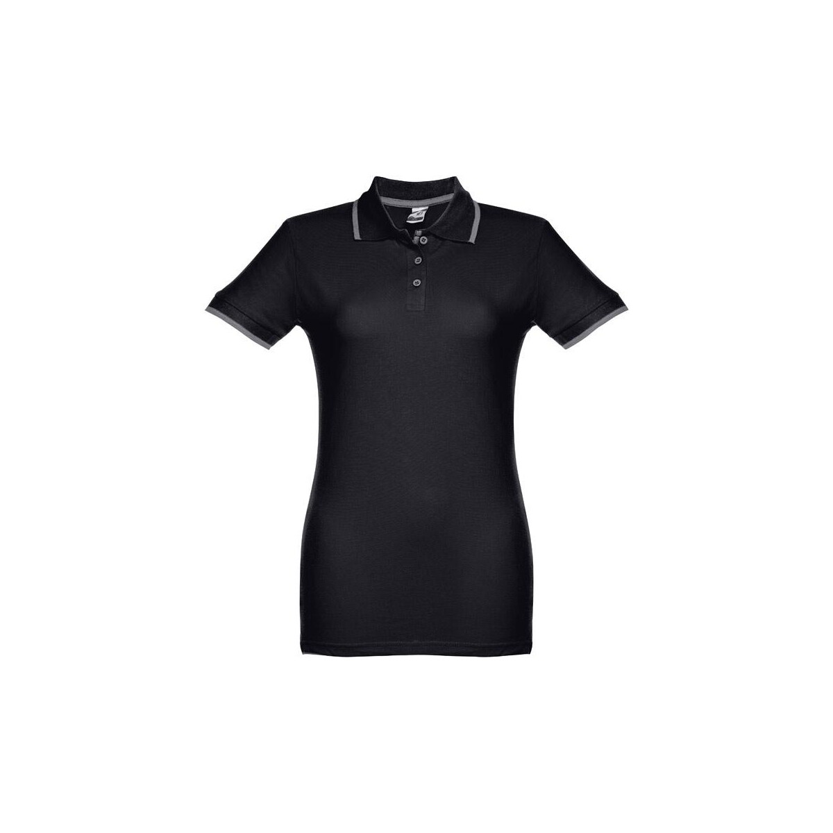 Koszulki z logo – thc rome women. damski slim fit polo t-shirt 30139_103-a THC ROME WOMEN. Damski slim fit polo t-shirt 30139_103-a