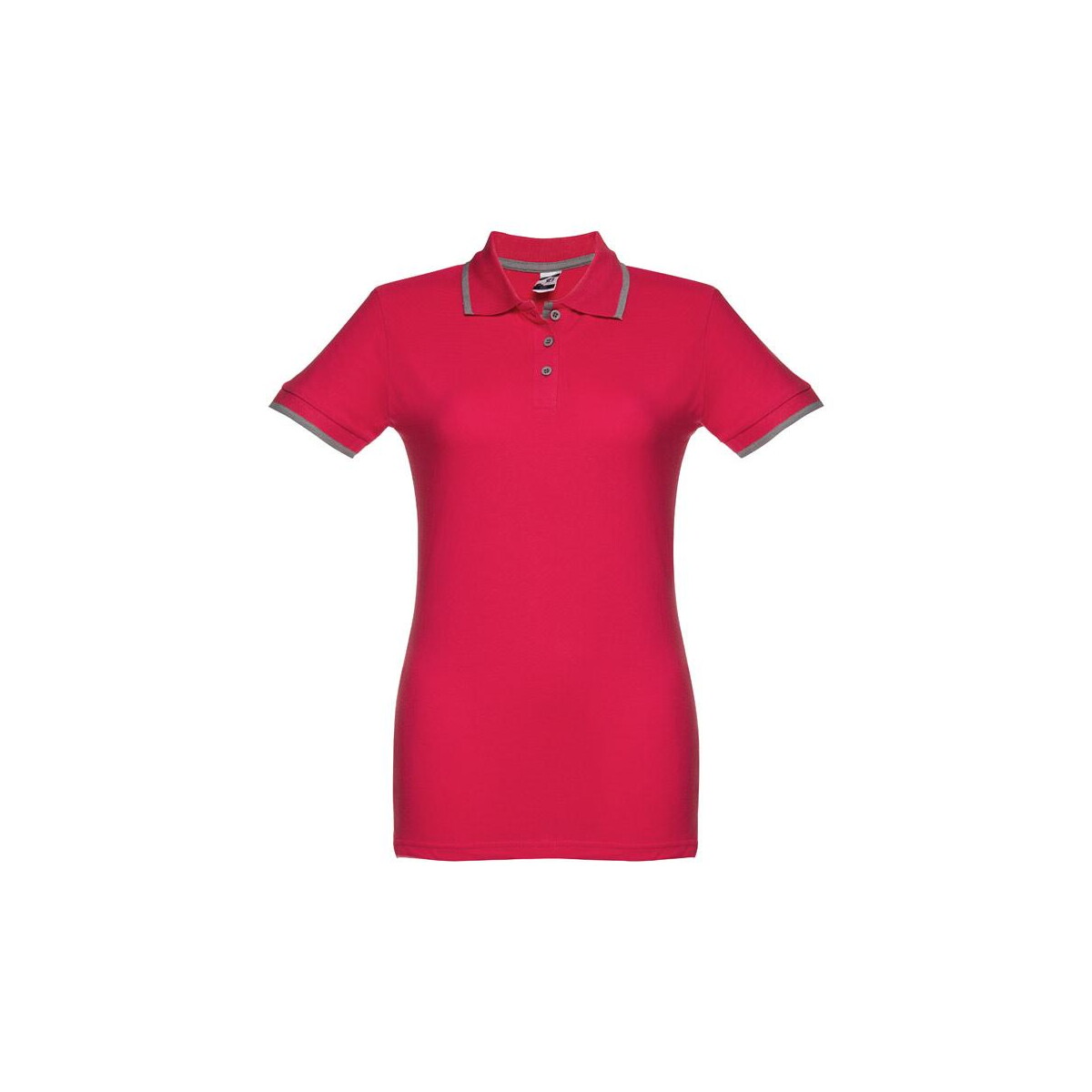 Koszulki z logo – thc rome women. damski slim fit polo t-shirt 30139_105-a THC ROME WOMEN. Damski slim fit polo t-shirt 30139_105-a