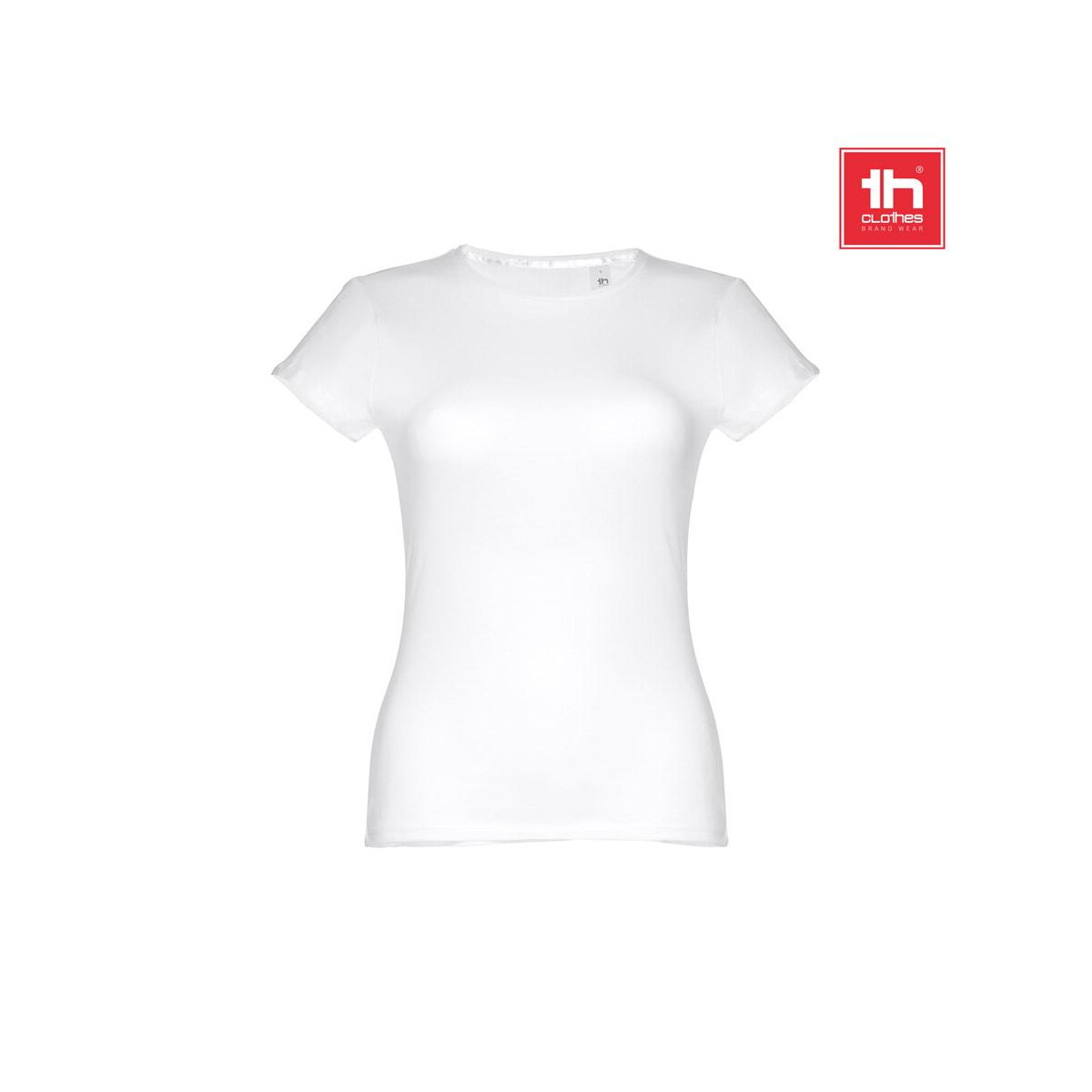 THC SOFIA WH. Damska koszulka bawełniana taliowana. Kolor biały 30105_set