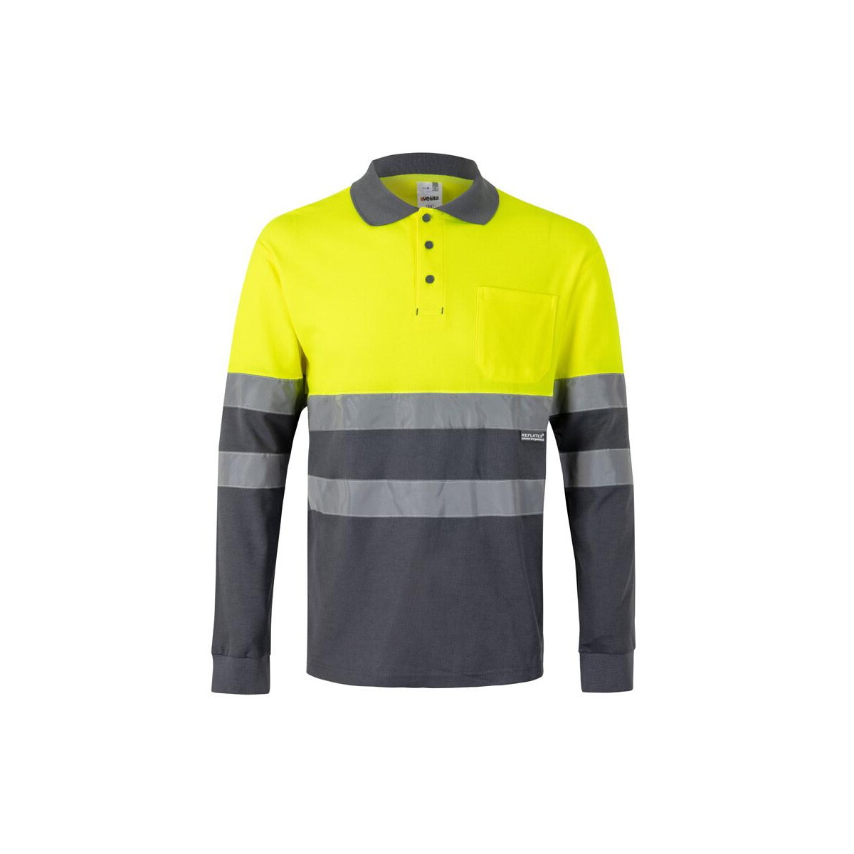 Koszulki z logo – vl pluto large. dwukolorowa koszulka polo pikowana (150 g/m²) z długim rękawem, z bawełny (55%) i poliestru (45%) 36140_207 VL PLUTO LARGE. Dwukolorowa koszulka polo pikowana (150 g/m²) z długim rękawem, z bawełny (55%) i poliestru (45%) 36140_207