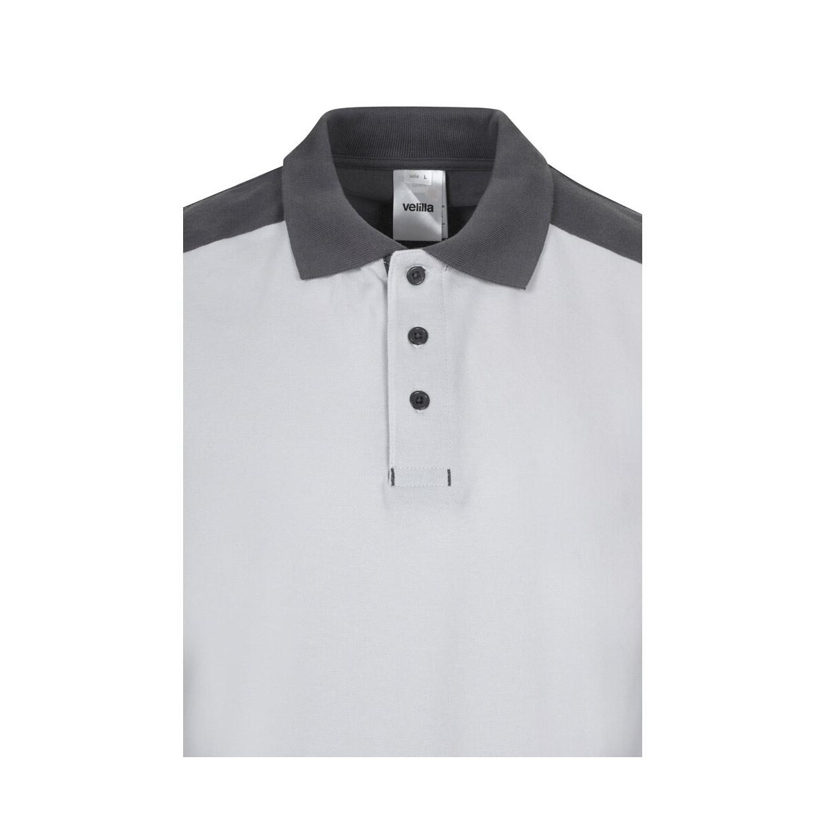Koszulki z logo – vl veles. dwukolorowa koszulka polo piqué (180 g/m²), krótki rękaw, bawełna (60%) i poliester (40%) 36148_106-e VL VELES. Dwukolorowa koszulka polo piqué (180 g/m²), krótki rękaw, bawełna (60%) i poliester (40%) 36148_106-e