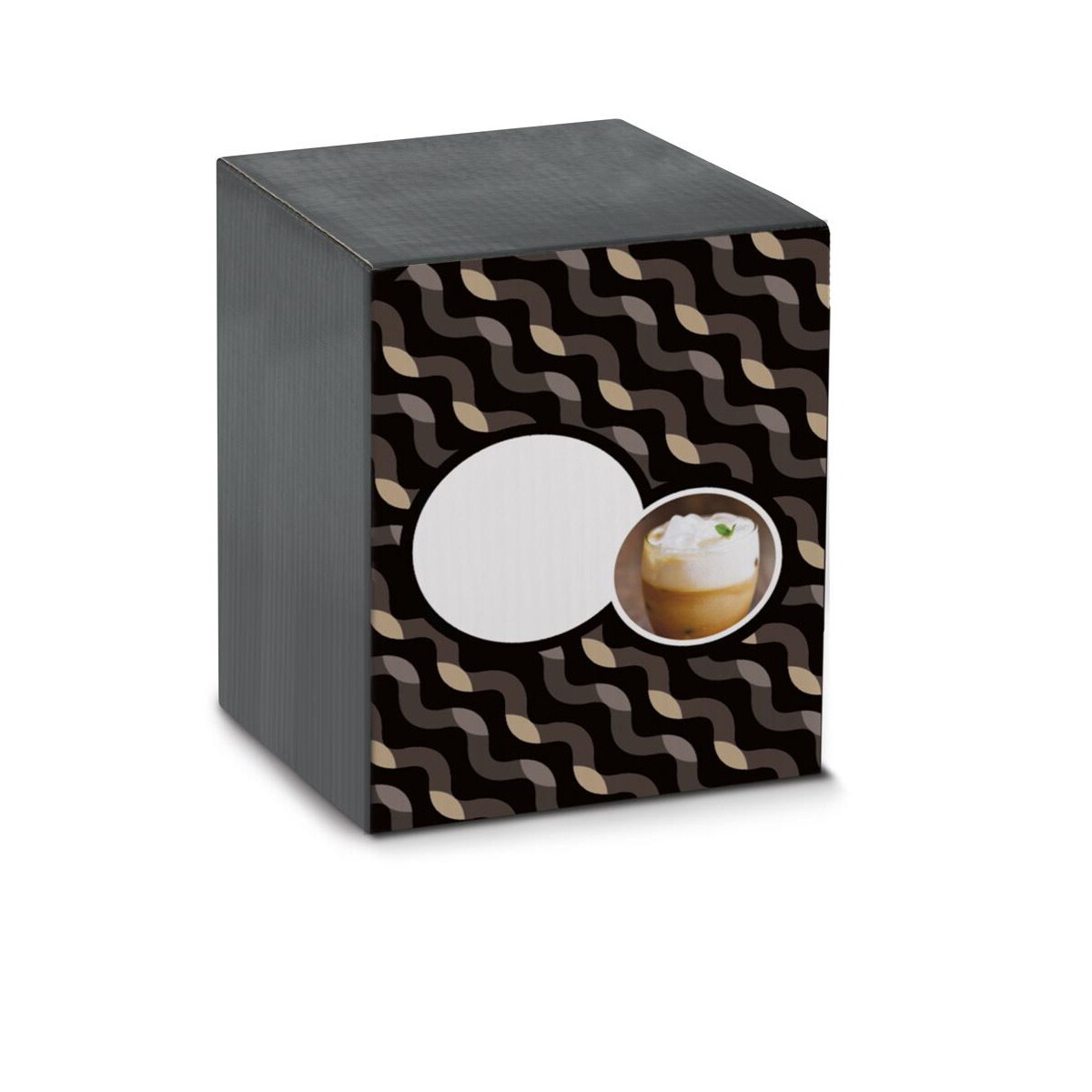 Kubki z logo – americano. szklany kubek izotermiczny 220 ml 94785_110-box AMERICANO. Szklany kubek izotermiczny 220 ml 94785_110-box