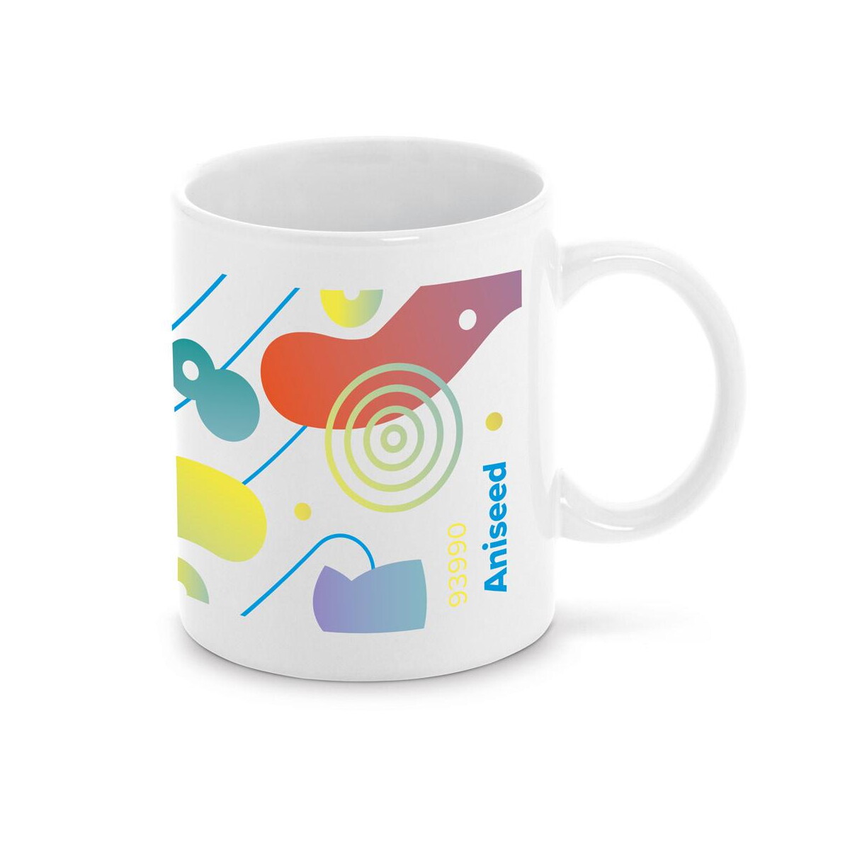Kubki z logo – aniseed. kubek ceramiczny idealny do nadruku metodą sublimacji 350 ml 93990_106-logo ANISEED. Kubek ceramiczny idealny do nadruku metodą sublimacji 350 mL 93990_106-logo