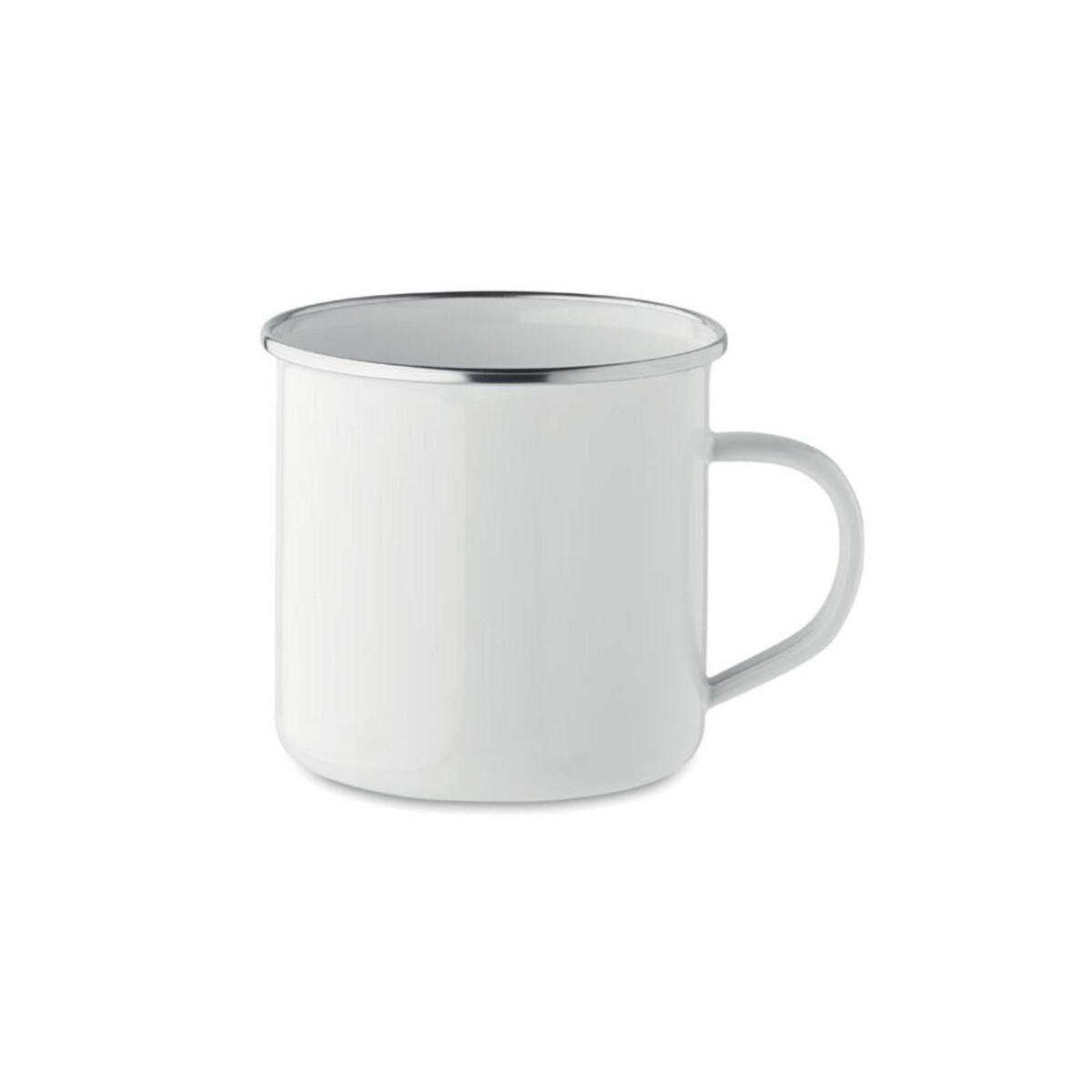 Kubki z logo – emaliowany kubek sublimacyjny plateado l mo2203-06 Emaliowany kubek sublimacyjny PLATEADO L mo2203-06