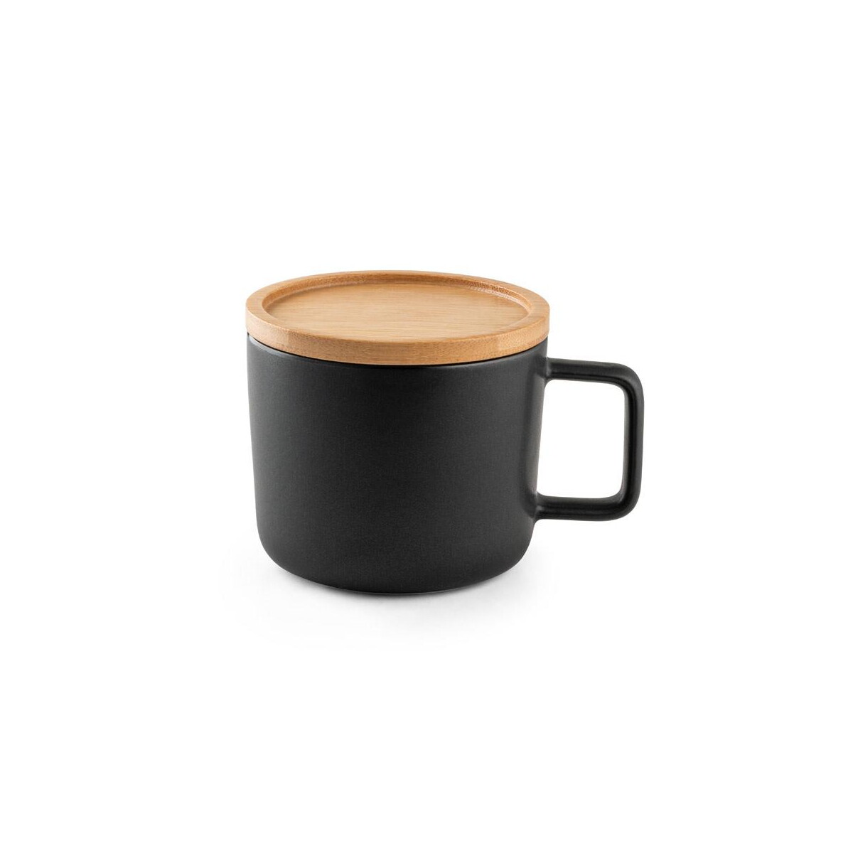 Kubki z logo – fangio. kubek ceramiczny z bambusową podstawą i pokrywką 230 ml 94251_103-a FANGIO. Kubek ceramiczny z bambusową podstawą i pokrywką 230 mL 94251_103-a
