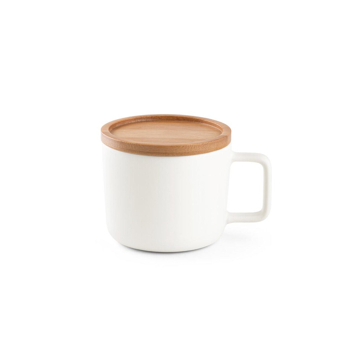 Kubki z logo – fangio. kubek ceramiczny z bambusową podstawą i pokrywką 230 ml 94251_106-a FANGIO. Kubek ceramiczny z bambusową podstawą i pokrywką 230 mL 94251_106-a