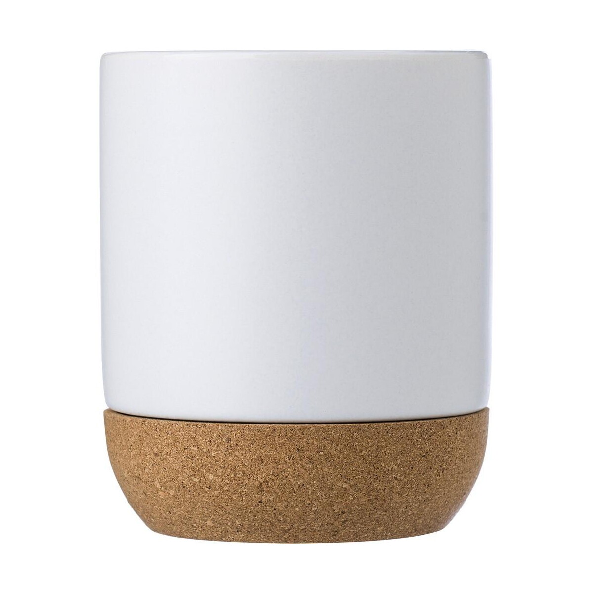 Kubki z logo – kubek ceramiczny 300 ml z korkowym elementem V6985-02_ISD01 Kubek ceramiczny 300 ml z korkowym elementem V6985-02_ISD01