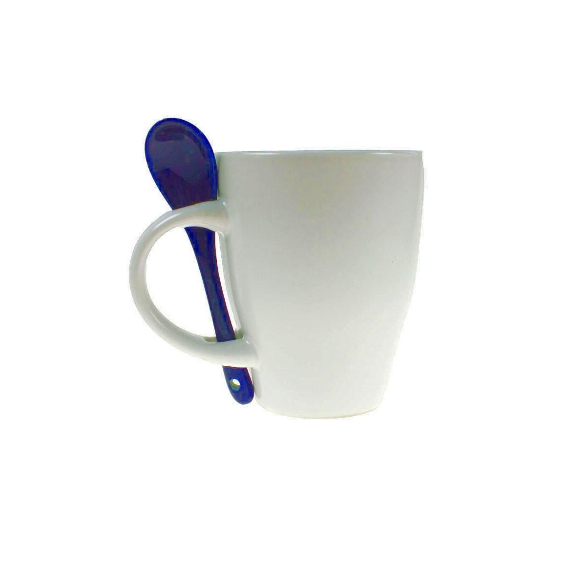 Kubki z logo – kubek ceramiczny 300 ml z łyżeczką V5269-04_ISL01 Kubek ceramiczny 300 ml z łyżeczką V5269-04_ISL01