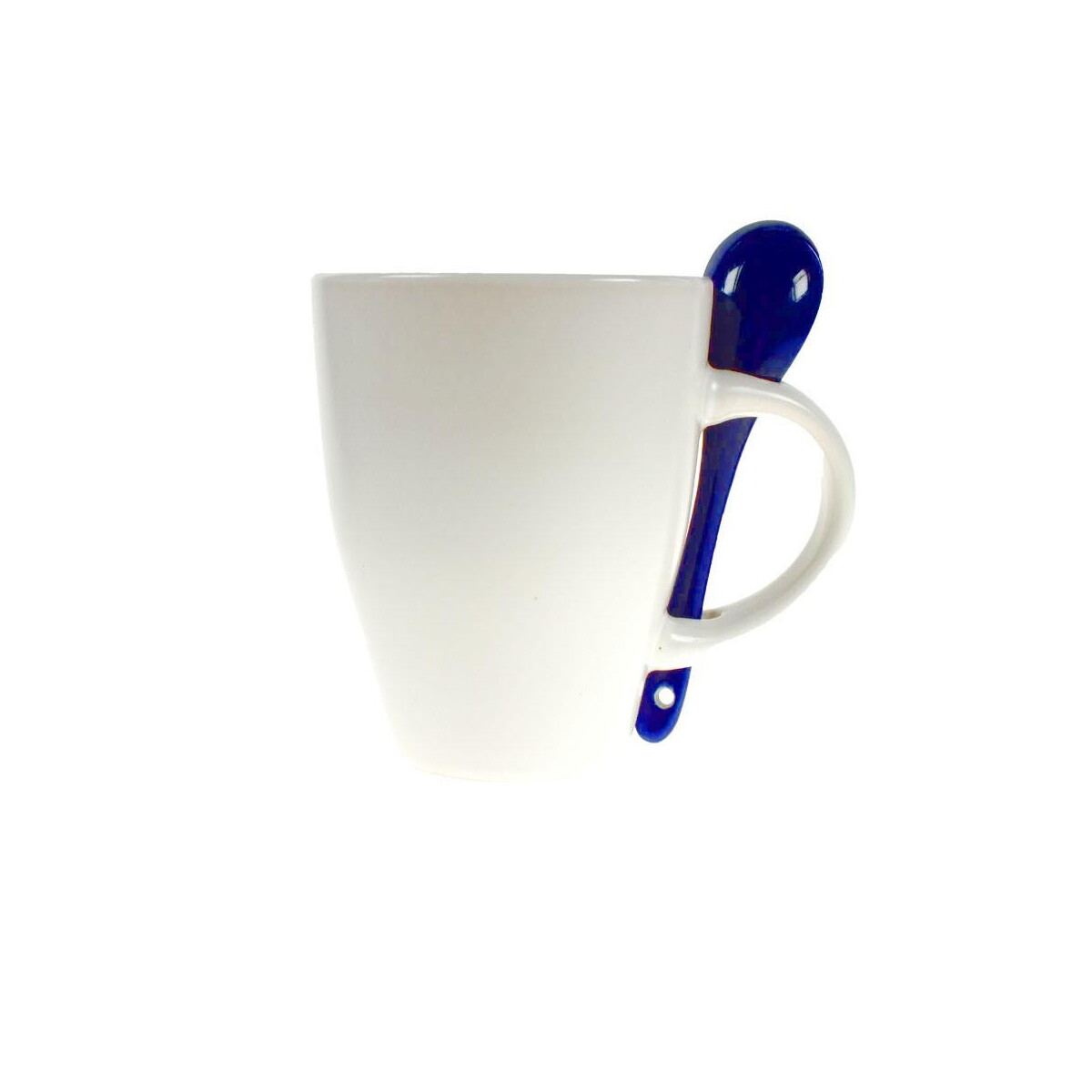 Kubki z logo – kubek ceramiczny 300 ml z łyżeczką V5269-04_ISR01 Kubek ceramiczny 300 ml z łyżeczką V5269-04_ISR01