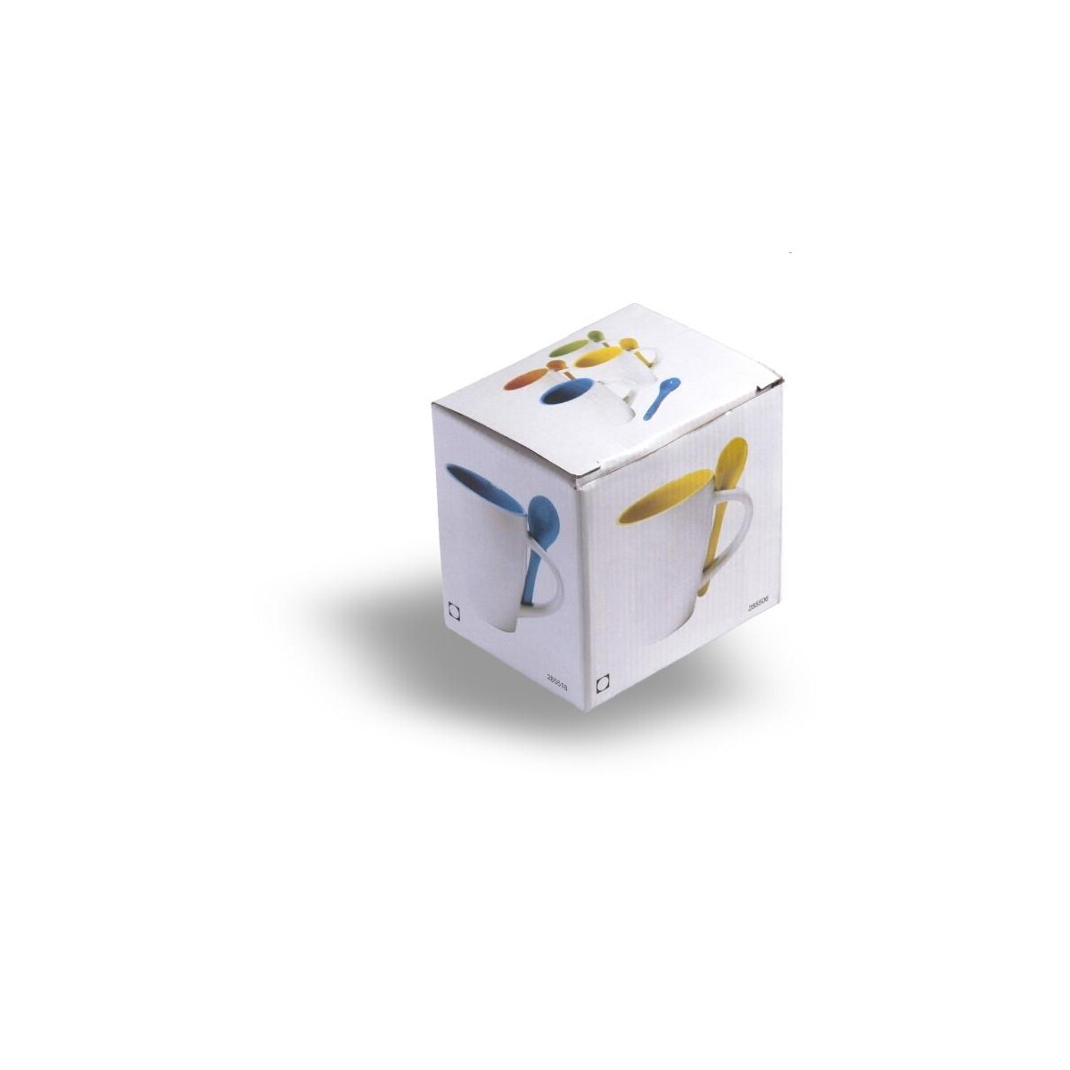 Kubki z logo – kubek ceramiczny 300 ml z łyżeczką V5269-04_POV01 Kubek ceramiczny 300 ml z łyżeczką V5269-04_POV01