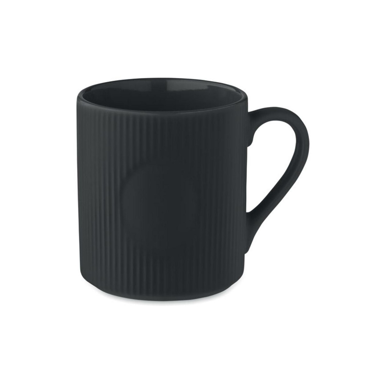Kubki z logo – kubek ceramiczny w prążki 340 m ribmug mo2397-03 Kubek ceramiczny w prążki 340 m RIBMUG mo2397-03