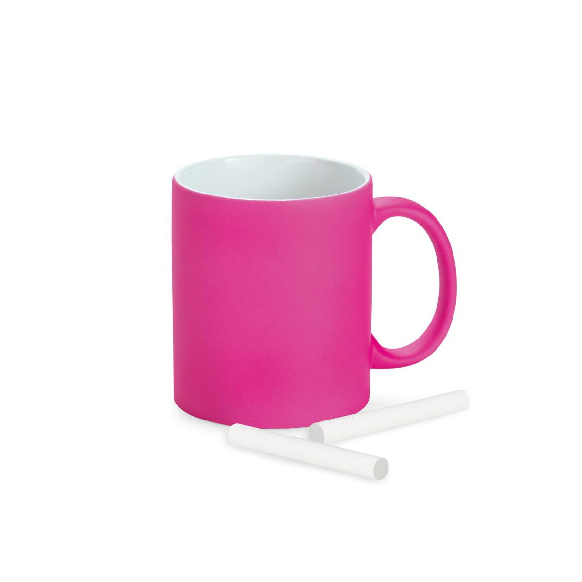 Kubki z logo – lynch. kubek ceramiczny 350 ml z neonowym wykończeniem 93886_102-c LYNCH. Kubek ceramiczny 350 ml z neonowym wykończeniem 93886_102-c