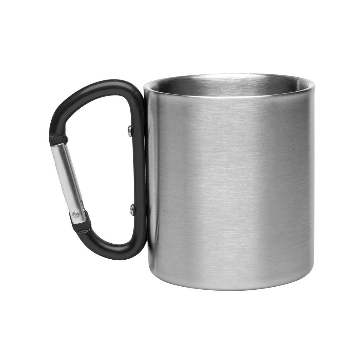 Kubki z logo – metalowy kubek 210 ml z karabińczykiem | easton V8437.0-03_ISL01 Metalowy kubek 210 ml z karabińczykiem | Easton V8437.0-03_ISL01