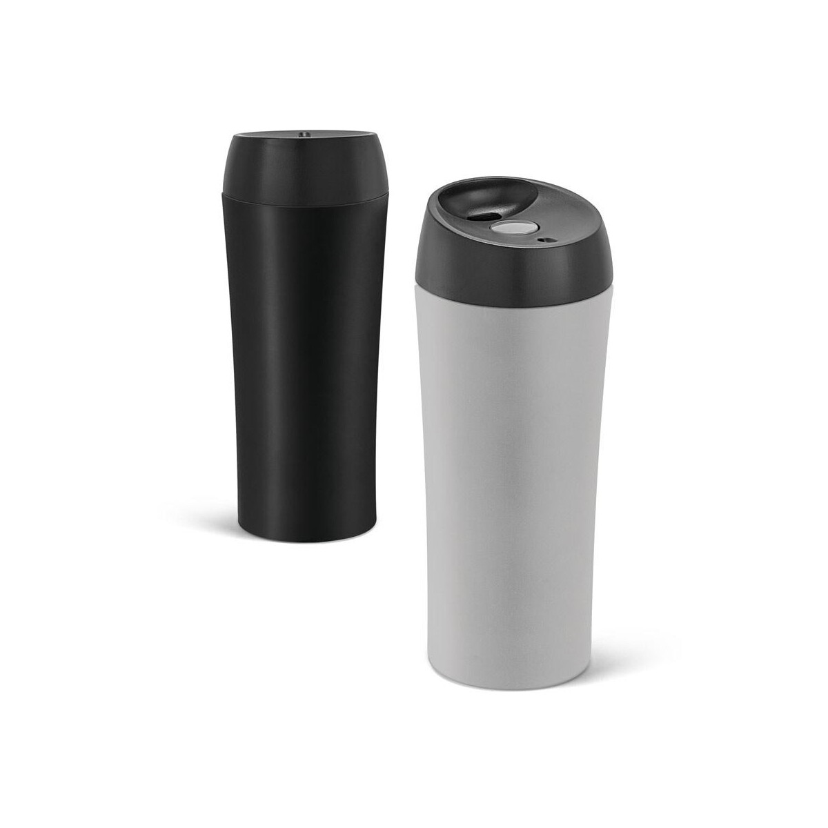 Kubki z logo – monarda. kubek podróżny 470 ml ze stali nierdzewnej i pp 94681_set MONARDA. Kubek podróżny 470 ml ze stali nierdzewnej i PP 94681_set