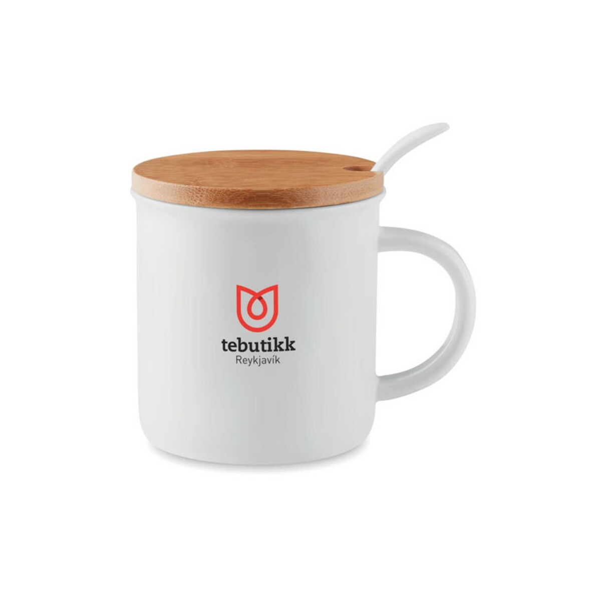 Kubki z logo – porcelanowy kubek z łyżeczką kenya mo9708-06-print Porcelanowy kubek z łyżeczką KENYA mo9708-06-print