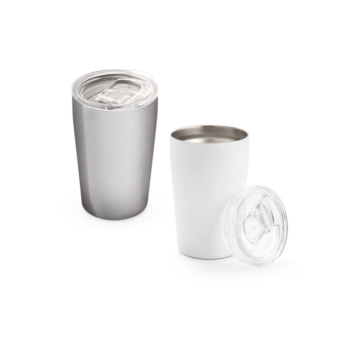 Kubki z logo – slider. kubek podróżny ze stali nierdzewnej 380 ml 94242_set SLIDER. Kubek podróżny ze stali nierdzewnej 380 ml 94242_set