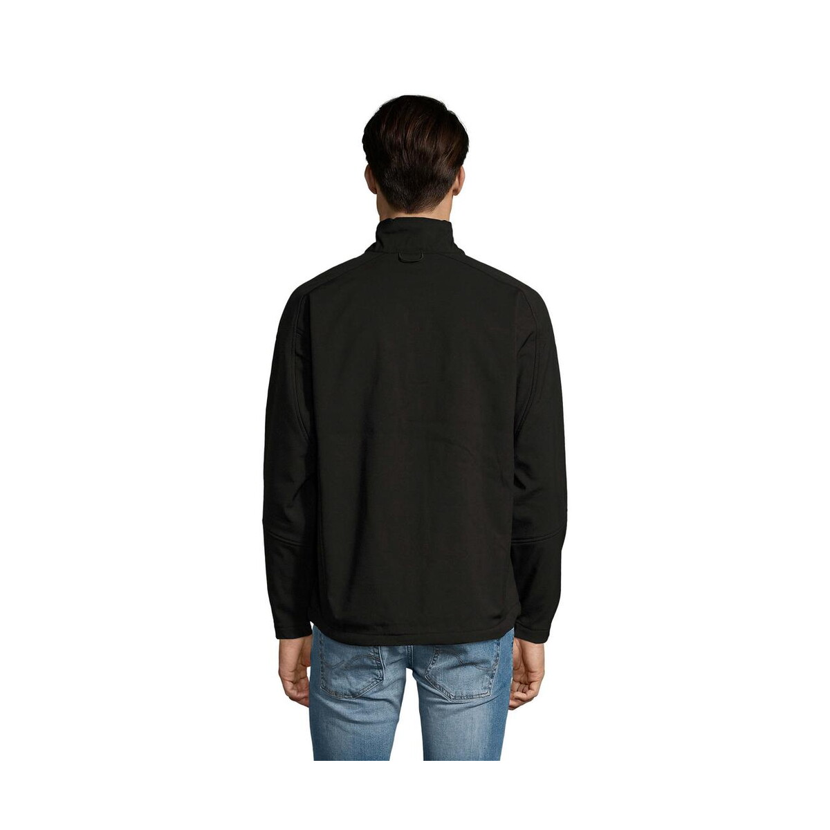 Kurtki z logo – relax męski softshell 340g relax s46600-bk-back RELAX Męski softshell 340g RELAX s46600-bk-back